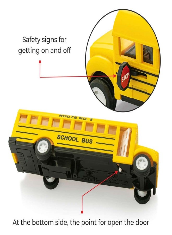 Fair School Bus Yellow | Pull Along Toy | No Remote No Batteries | for Age 5 Years and Above - Image 5